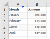 Spreadsheet Screenshot